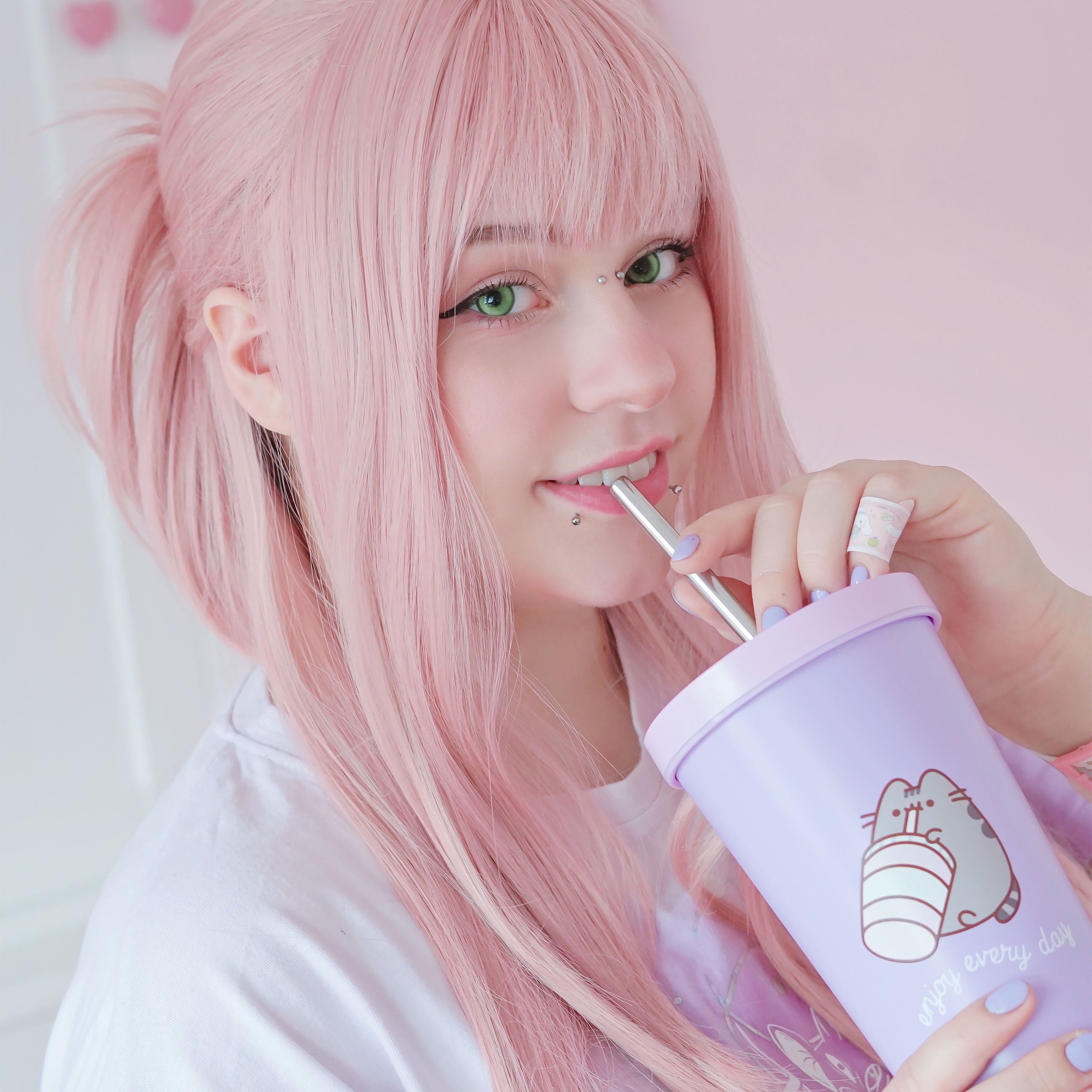 Product image Pusheen - Enjoy Every Day drinking cup with straw