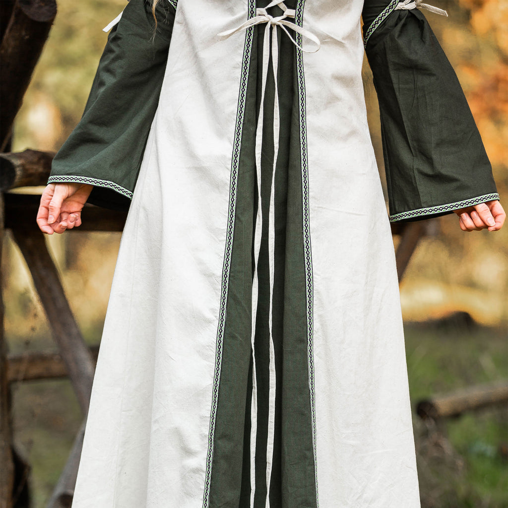 Product image Medieval dress with lacing green-nature
