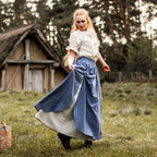 Product image Medieval Skirt Double Layer Blue-Beige