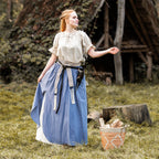 Product image Medieval Skirt Double Layer Blue-Beige