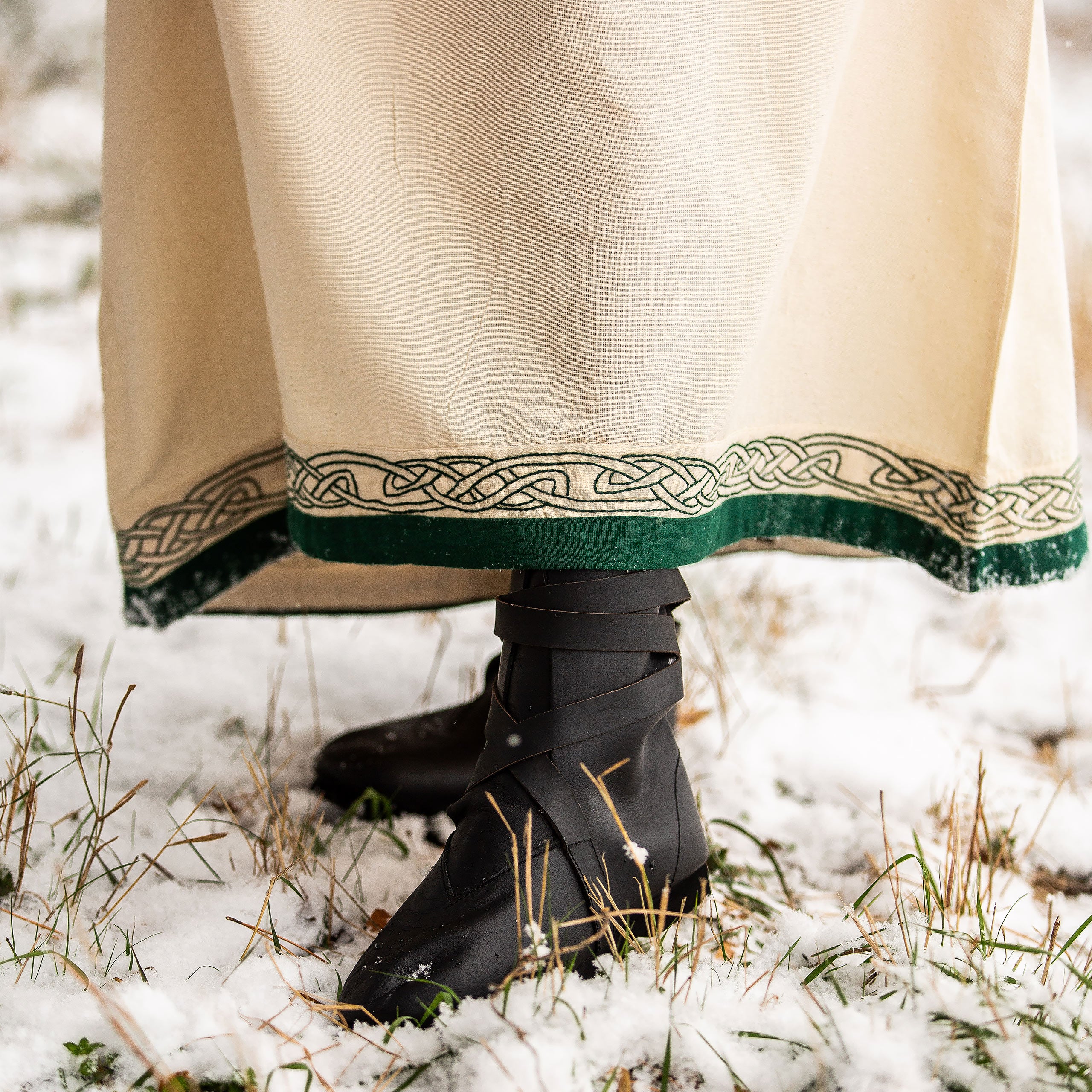 Product image Medieval Dress with Embroidery Beige-Green