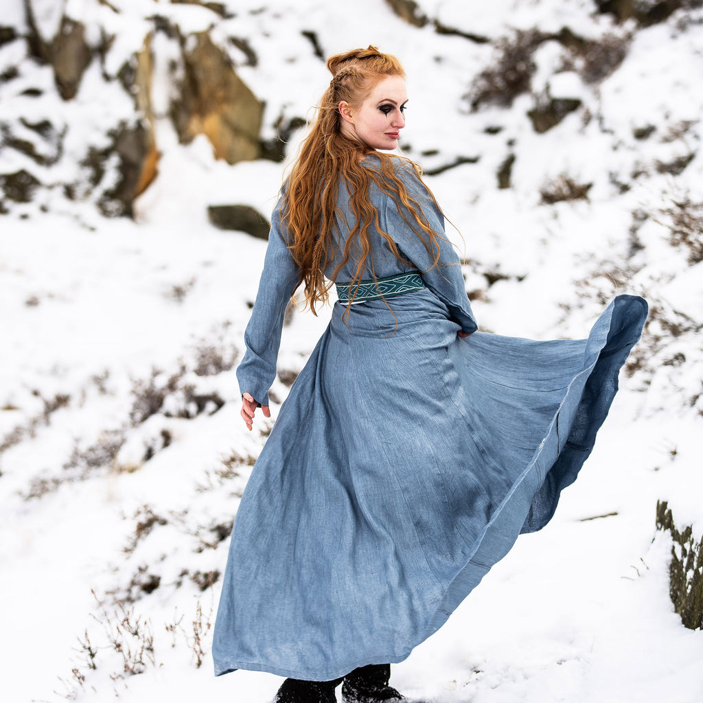 Product image Medieval Dress Linen Blue