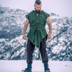 Product image Medieval Tunic Short Sleeve with Belt Green