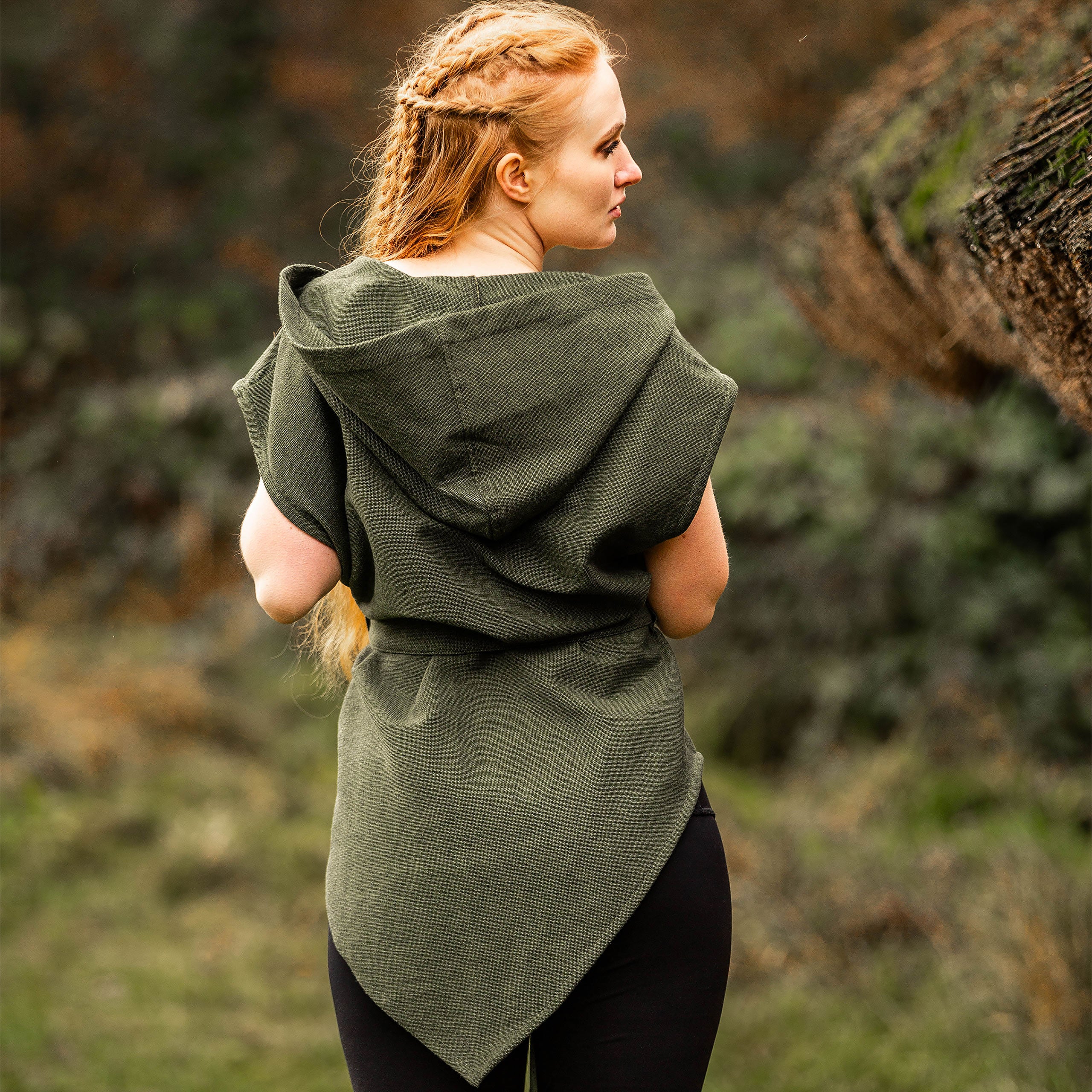 Product image Medieval Tunic Short Sleeve with Belt Green