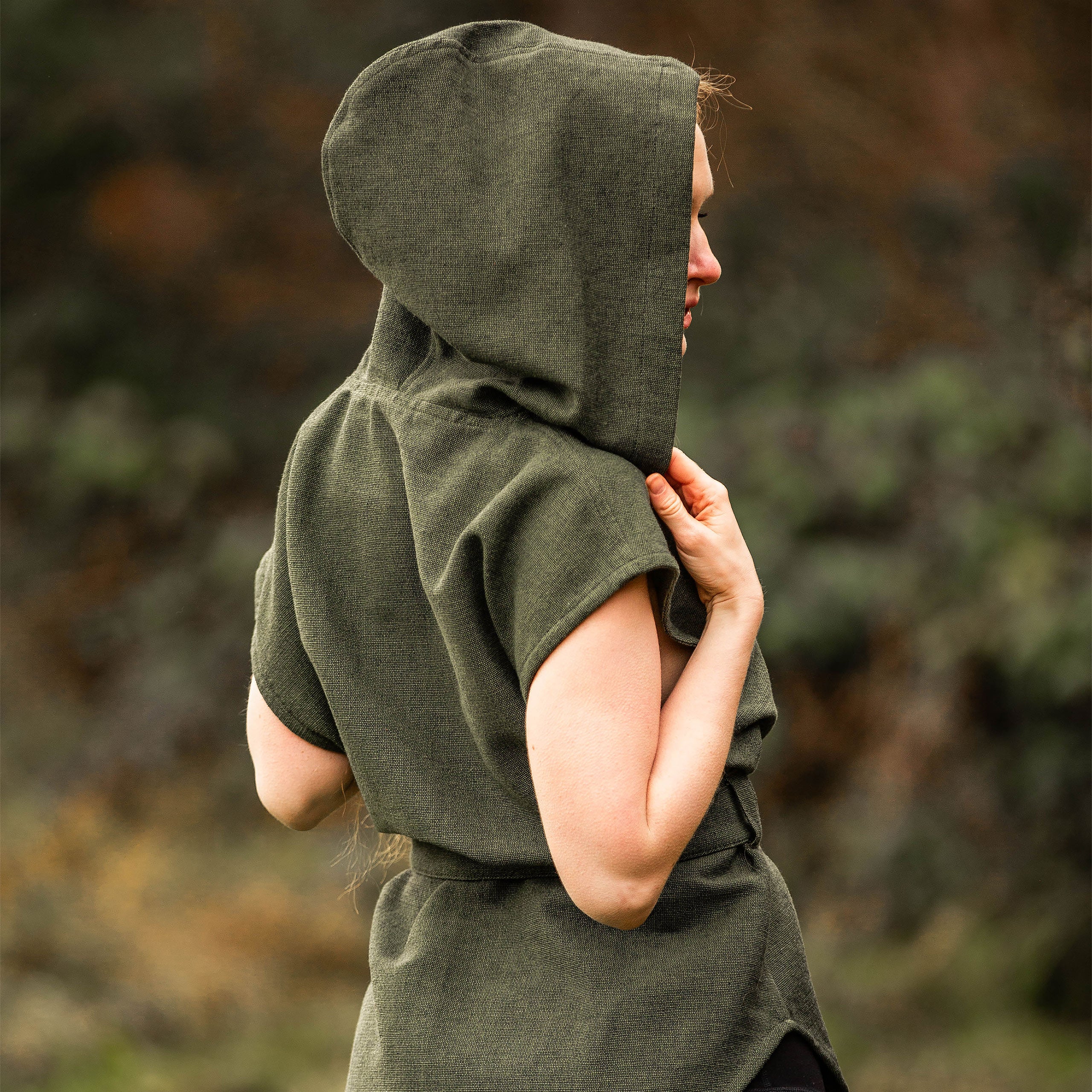 Product image Medieval Tunic Short Sleeve with Belt Green