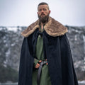 Product image Medieval Cloak with Faux Fur Black