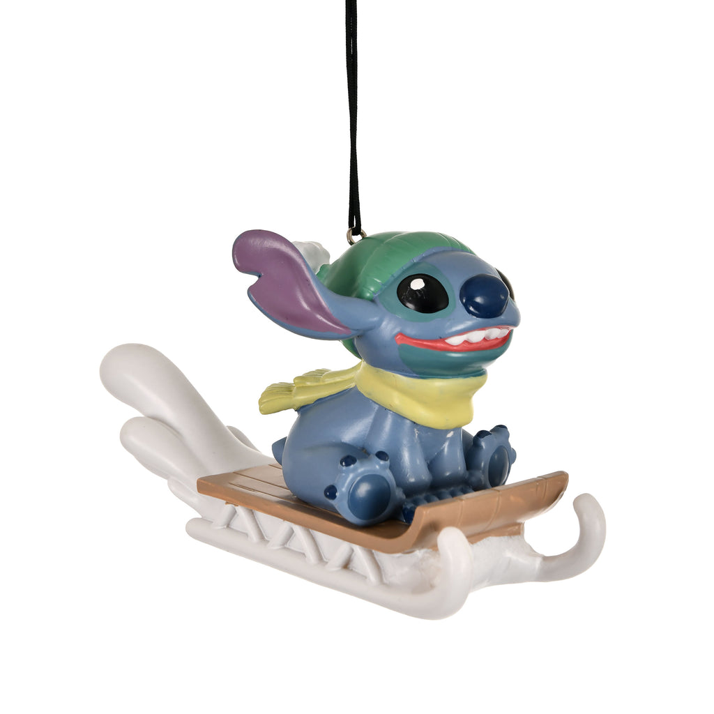 Product image Stitch with Sleigh Christmas Tree Ornament - Lilo & Stitch