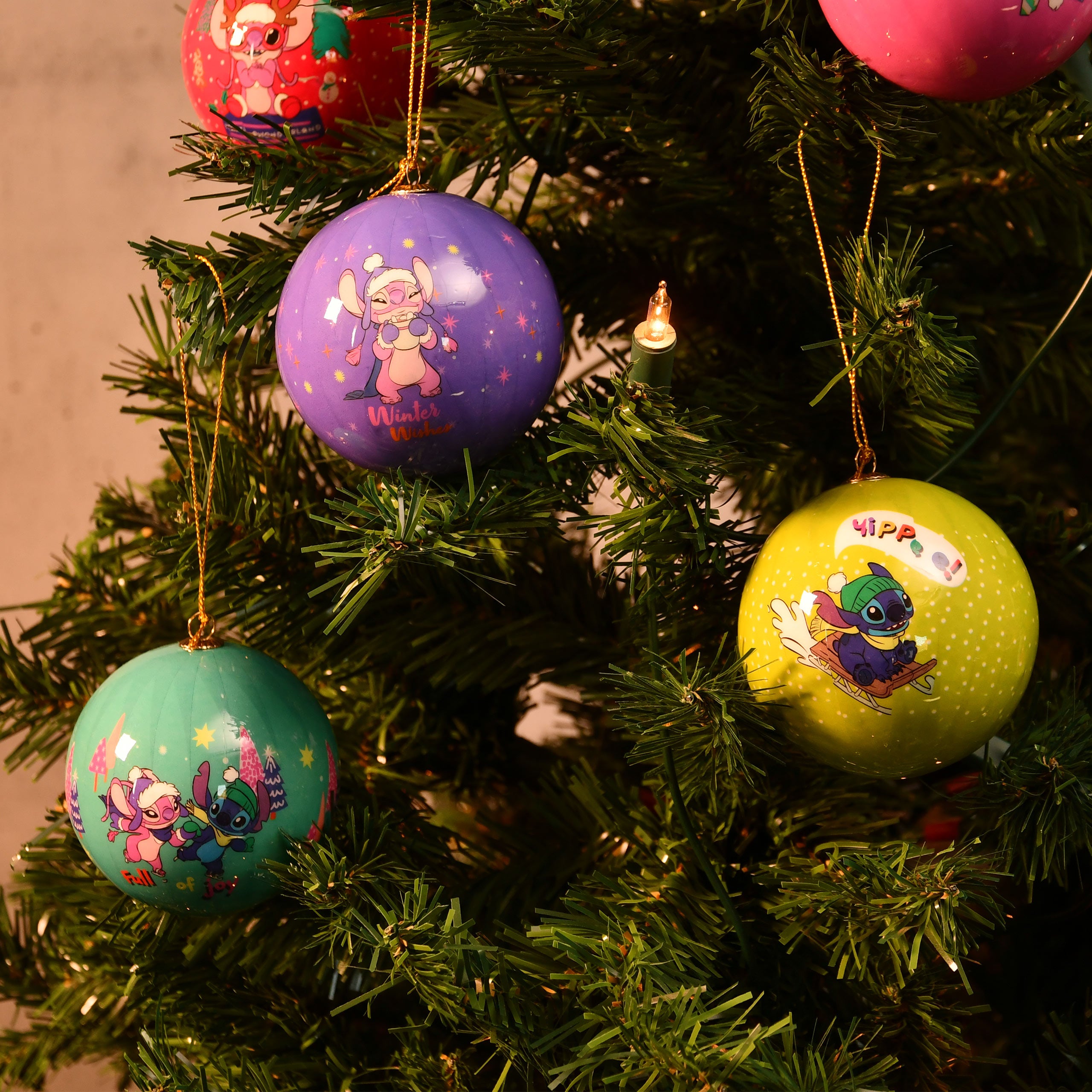 Product image Lilo & Stitch - Angel and Stitch Christmas Tree Ornaments 9pcs