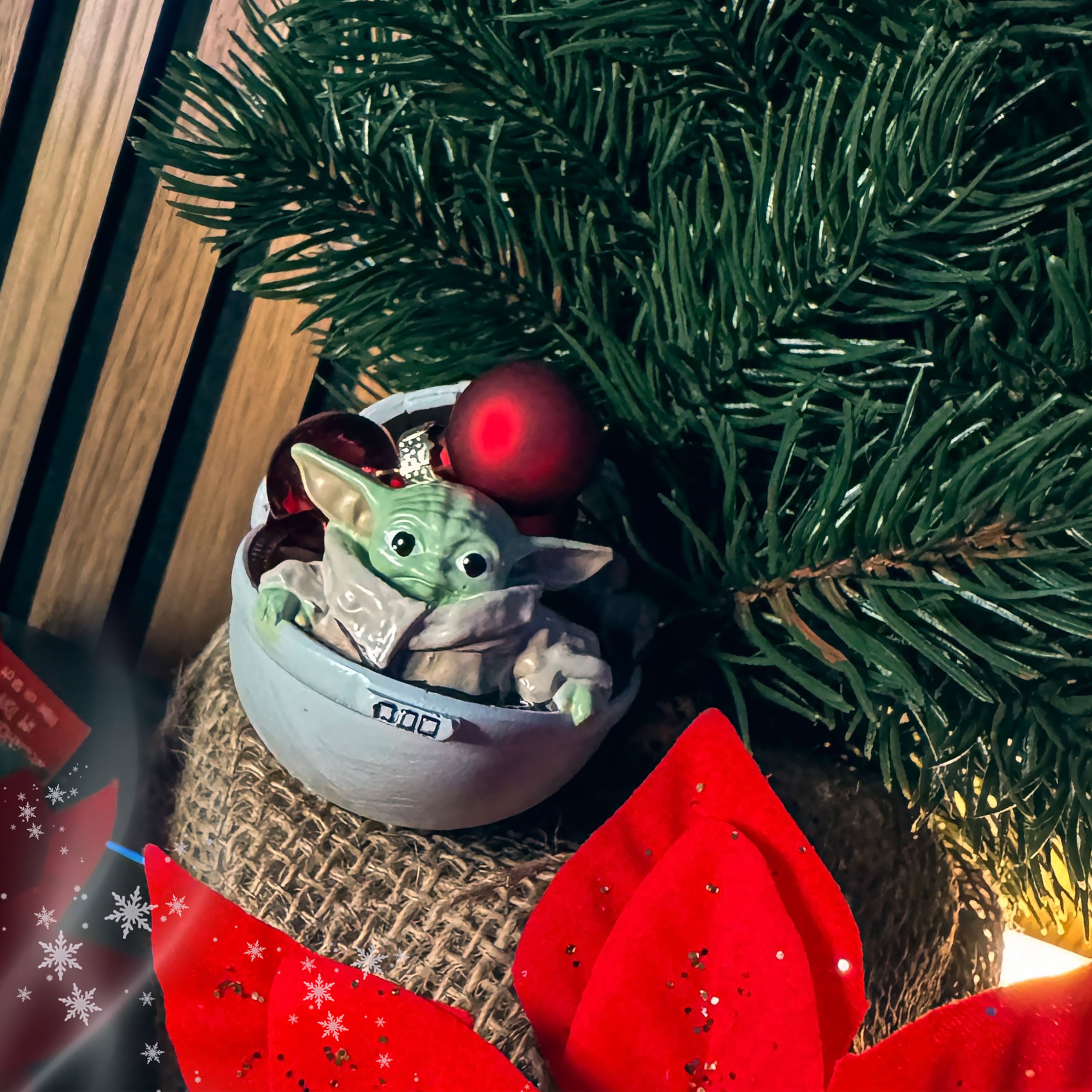 Product image Grogu in Pram Christmas Tree Ornament - Star Wars The Mandalorian