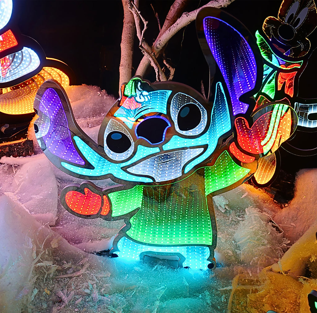 Product image Dancing Stitch Acrylic LED Lamp - Lilo & Stitch
