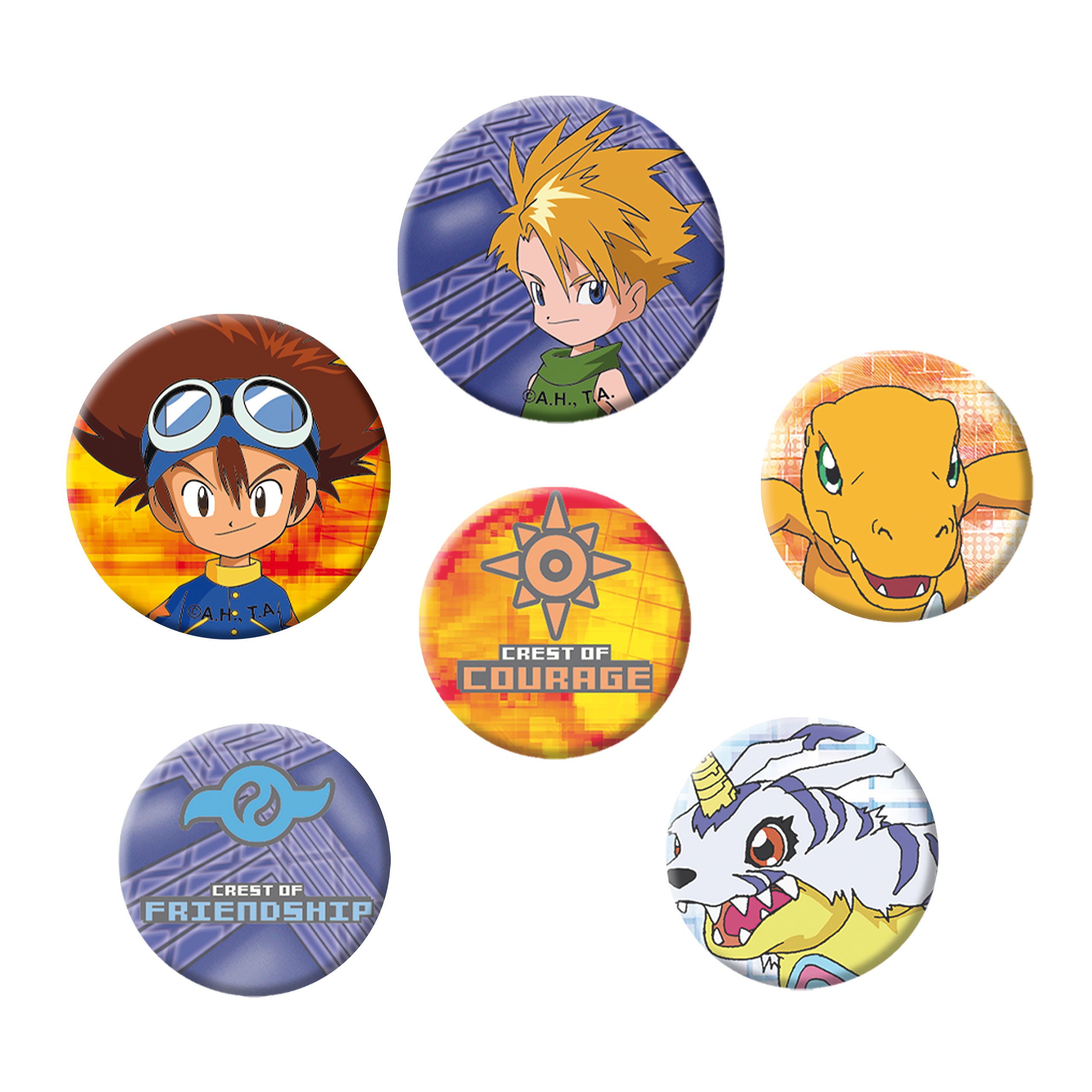 Product image Digimon - Tai & Matt Button 6-piece Set