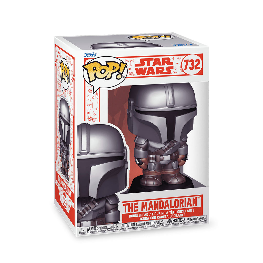 Product image Mando Holiday Funko Pop Bobblehead Figure - Star Wars The Mandalorian