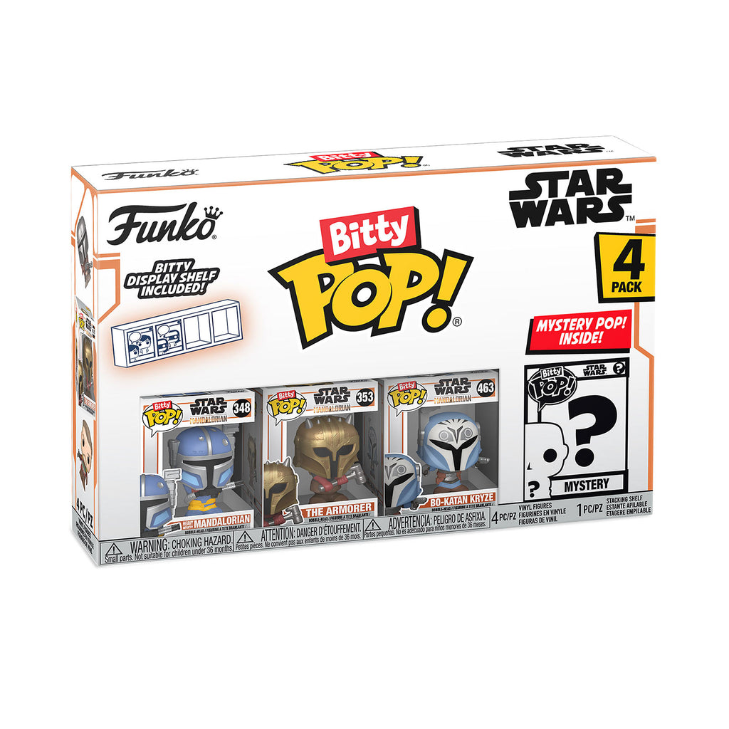 Product image Heavy Mandalorian Funko Bitty Pop 4-piece Figure Set - Star Wars The Mandalorian
