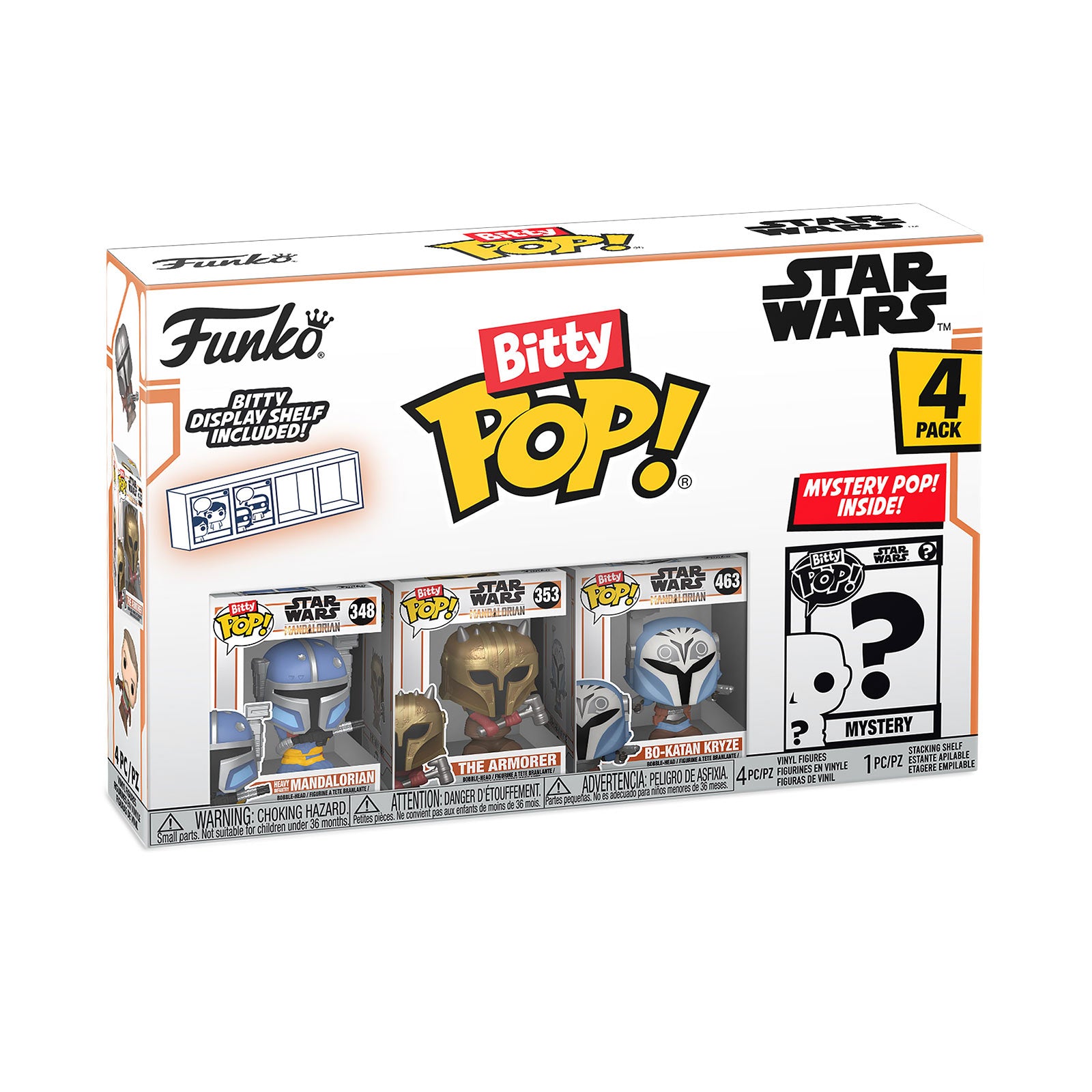 Product image Heavy Mandalorian Funko Bitty Pop 4-piece Figure Set - Star Wars The Mandalorian