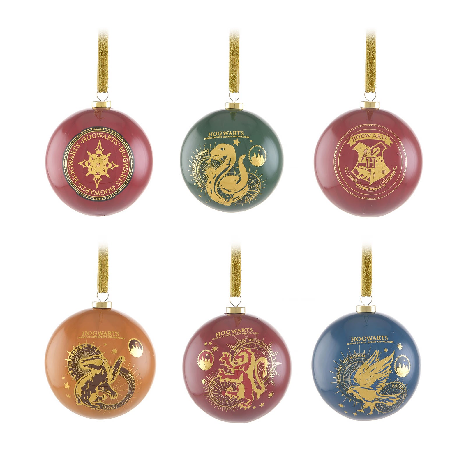 Product image Harry Potter - House Crests Christmas Tree Ornaments 6pcs