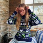 Product image Minecraft - Pattern Knitted Sweater blue