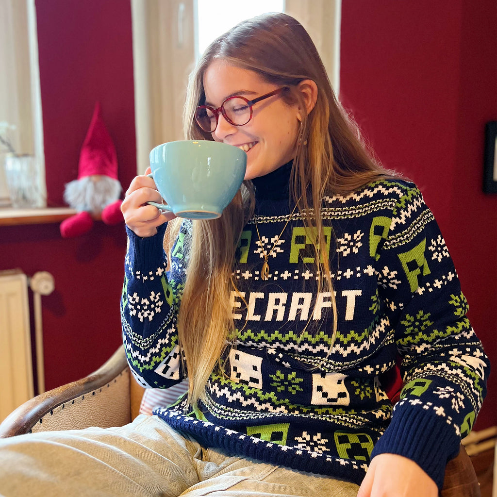 Product image Minecraft - Pattern Knitted Sweater blue