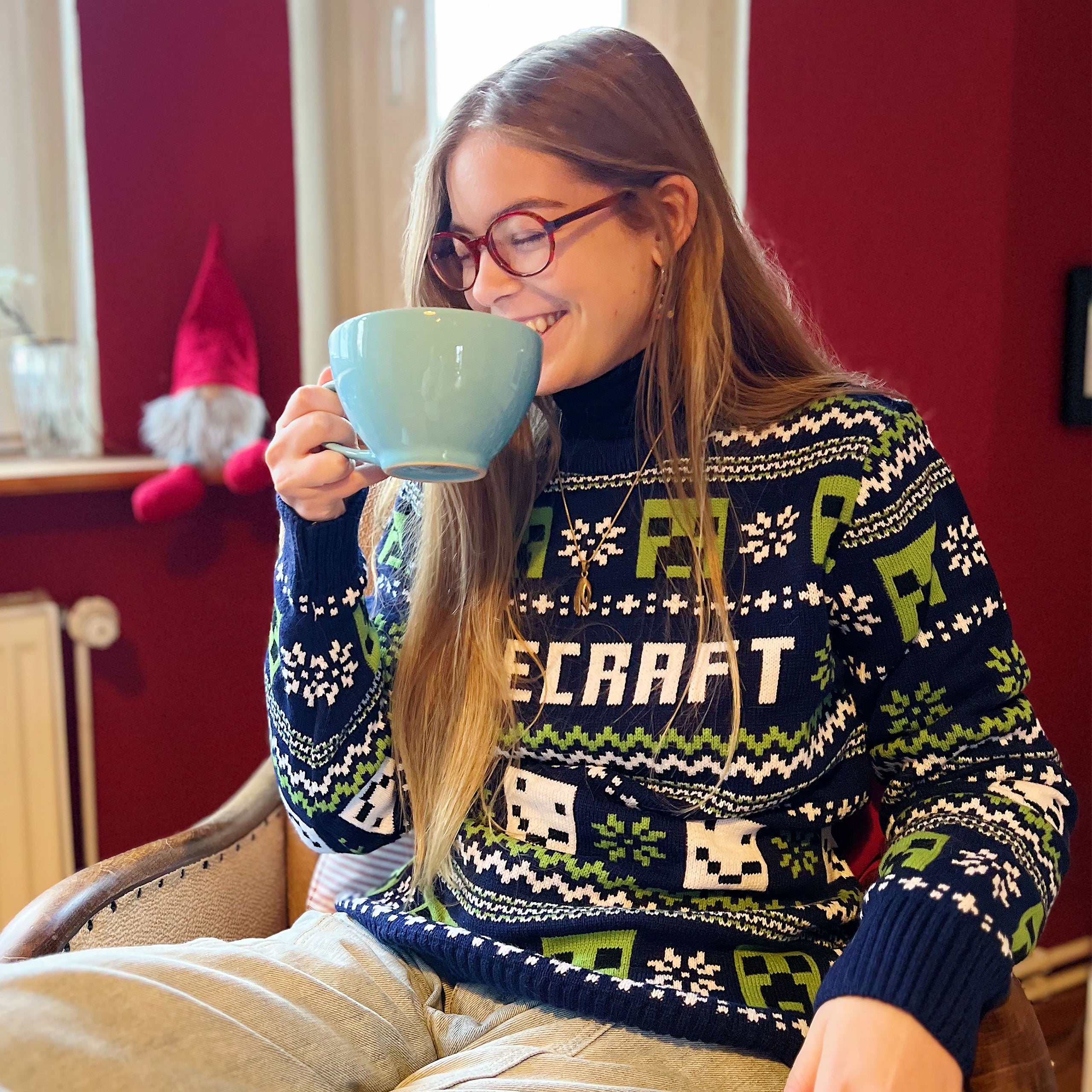 Product image Minecraft - Pattern Knitted Sweater blue