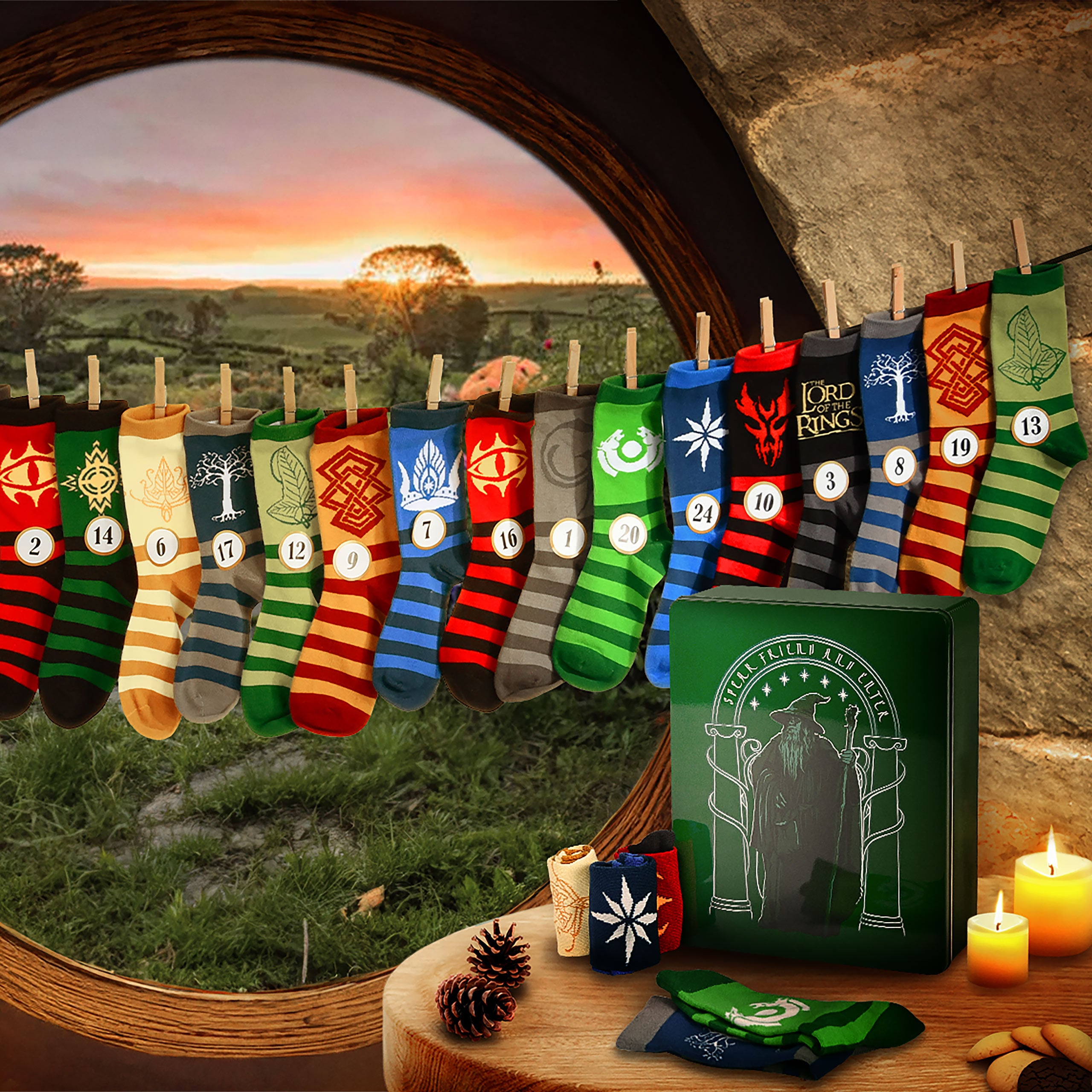 Product image The Lord of the Rings Socks Advent Calendar for Filling