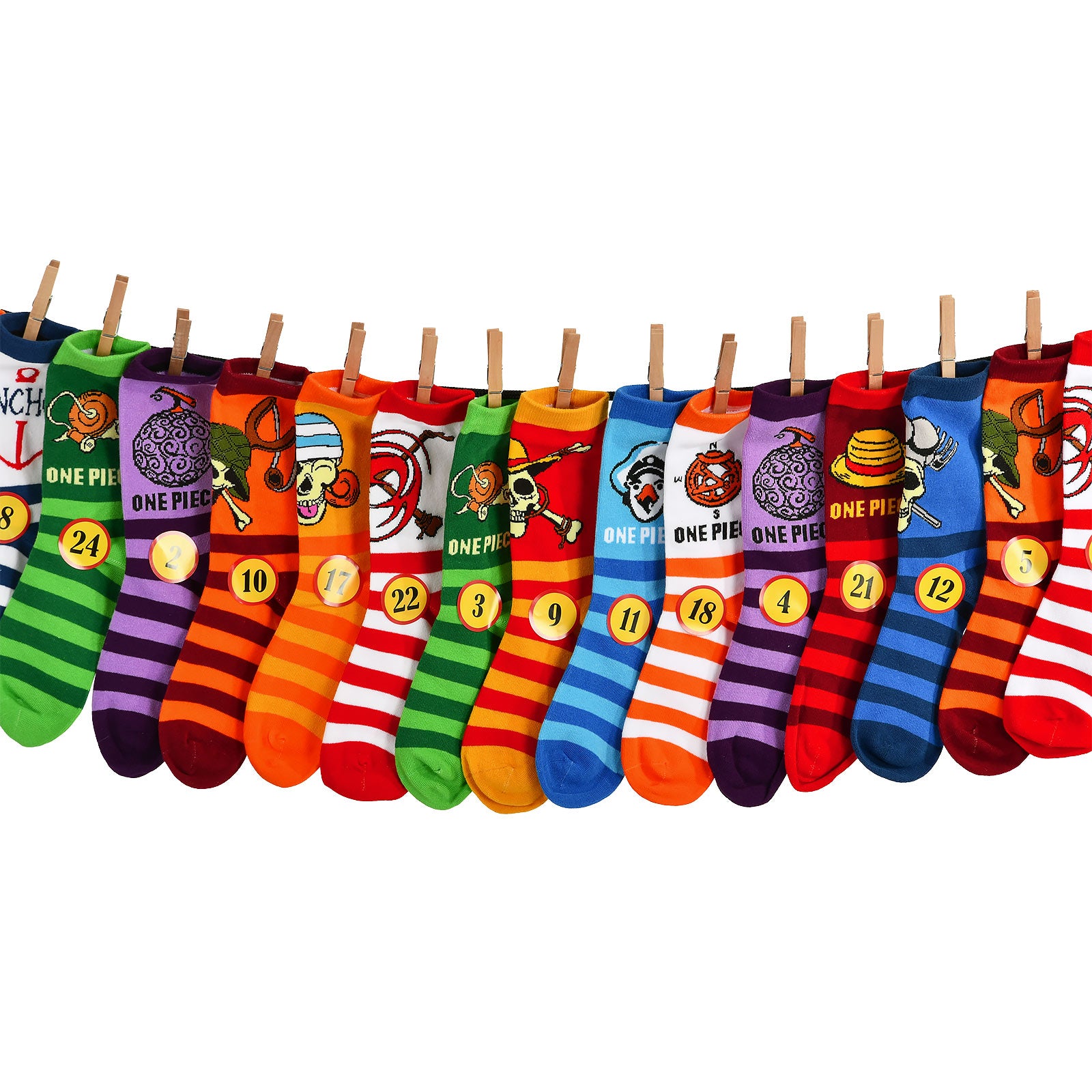 Product image One Piece Socks Advent Calendar for Filling