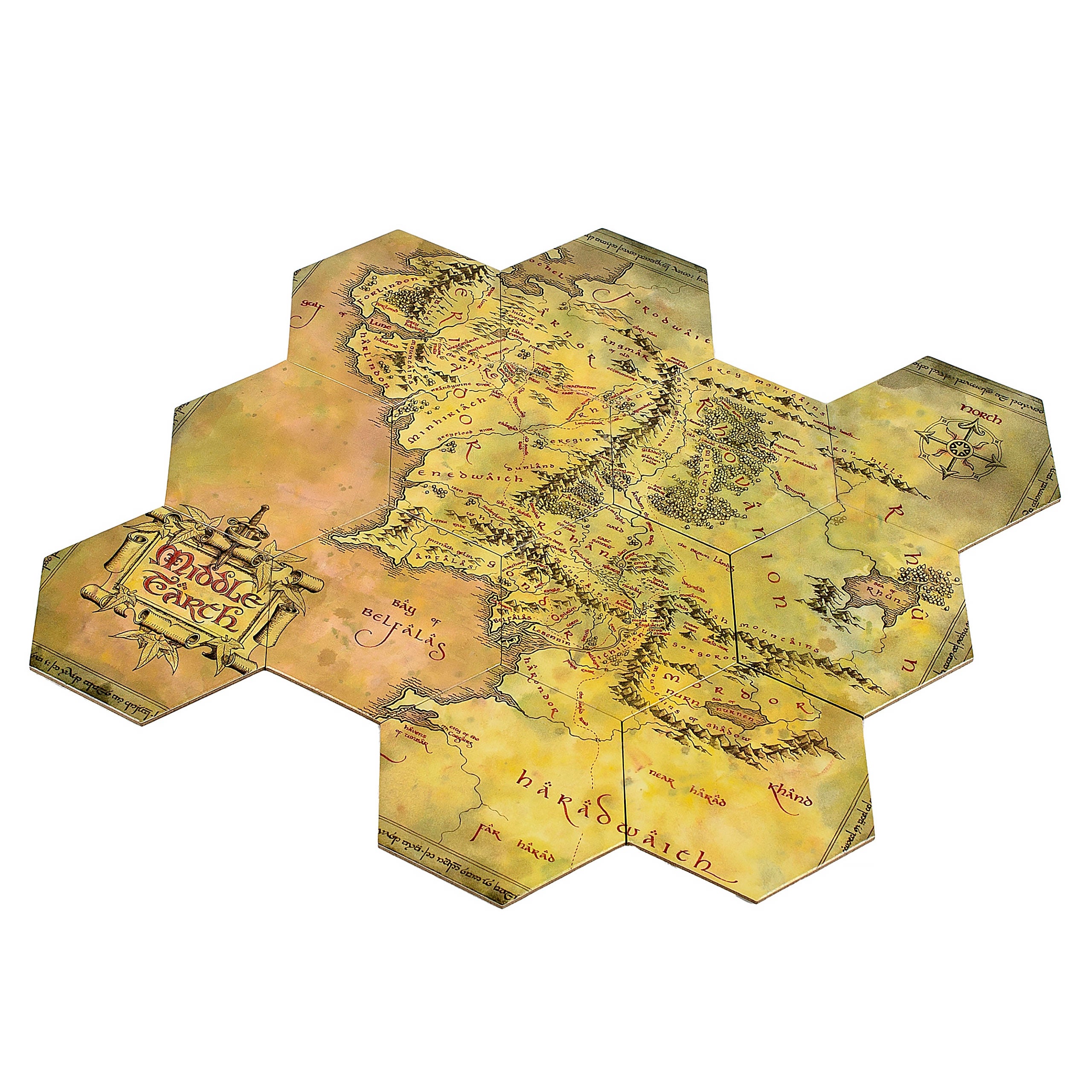 Product image The Lord of the Rings - Middle-earth Map Coasters Set of 12