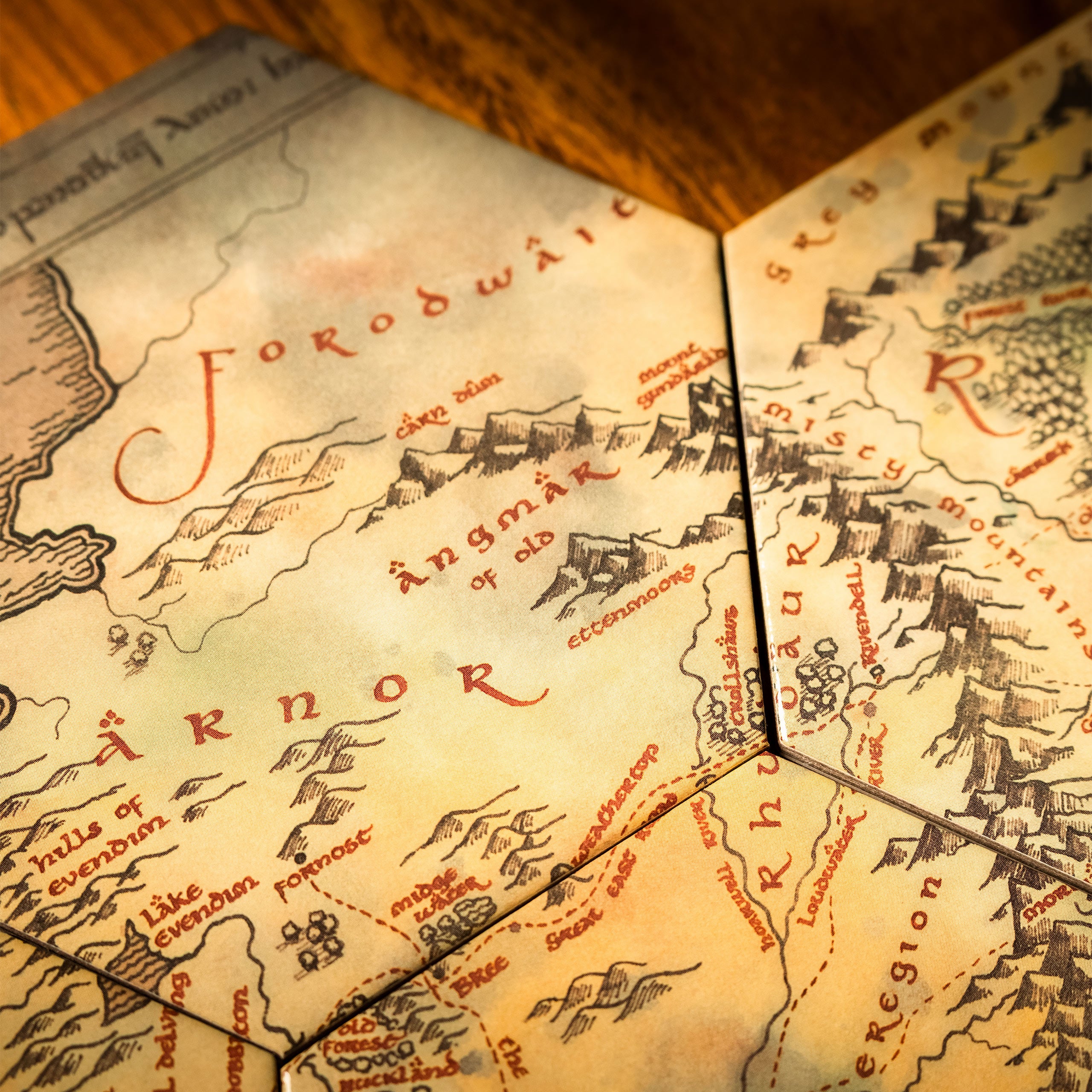 Product image The Lord of the Rings - Middle-earth Map Coasters Set of 12