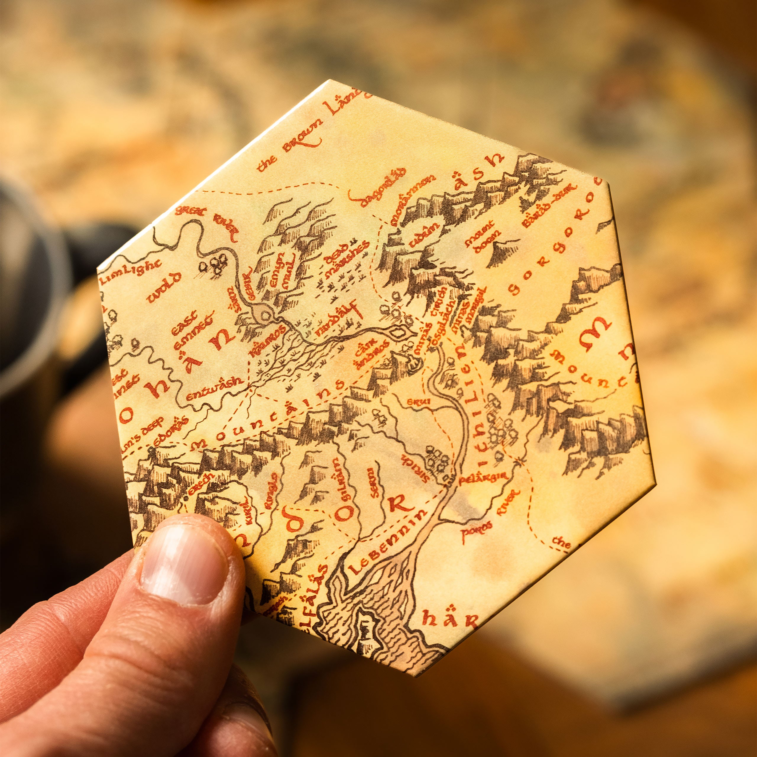 Product image The Lord of the Rings - Middle-earth Map Coasters Set of 12