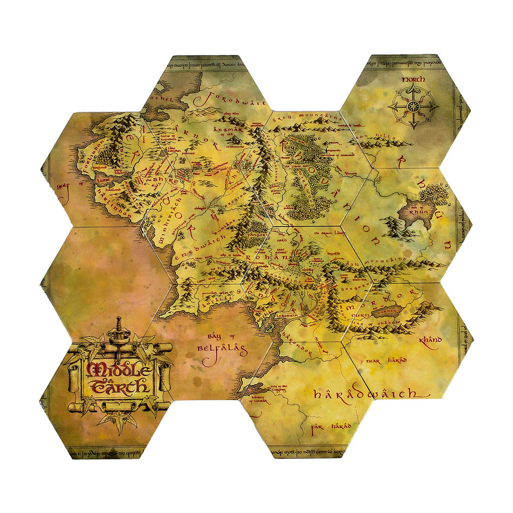 Product image The Lord of the Rings - Middle-earth Map Coasters Set of 12