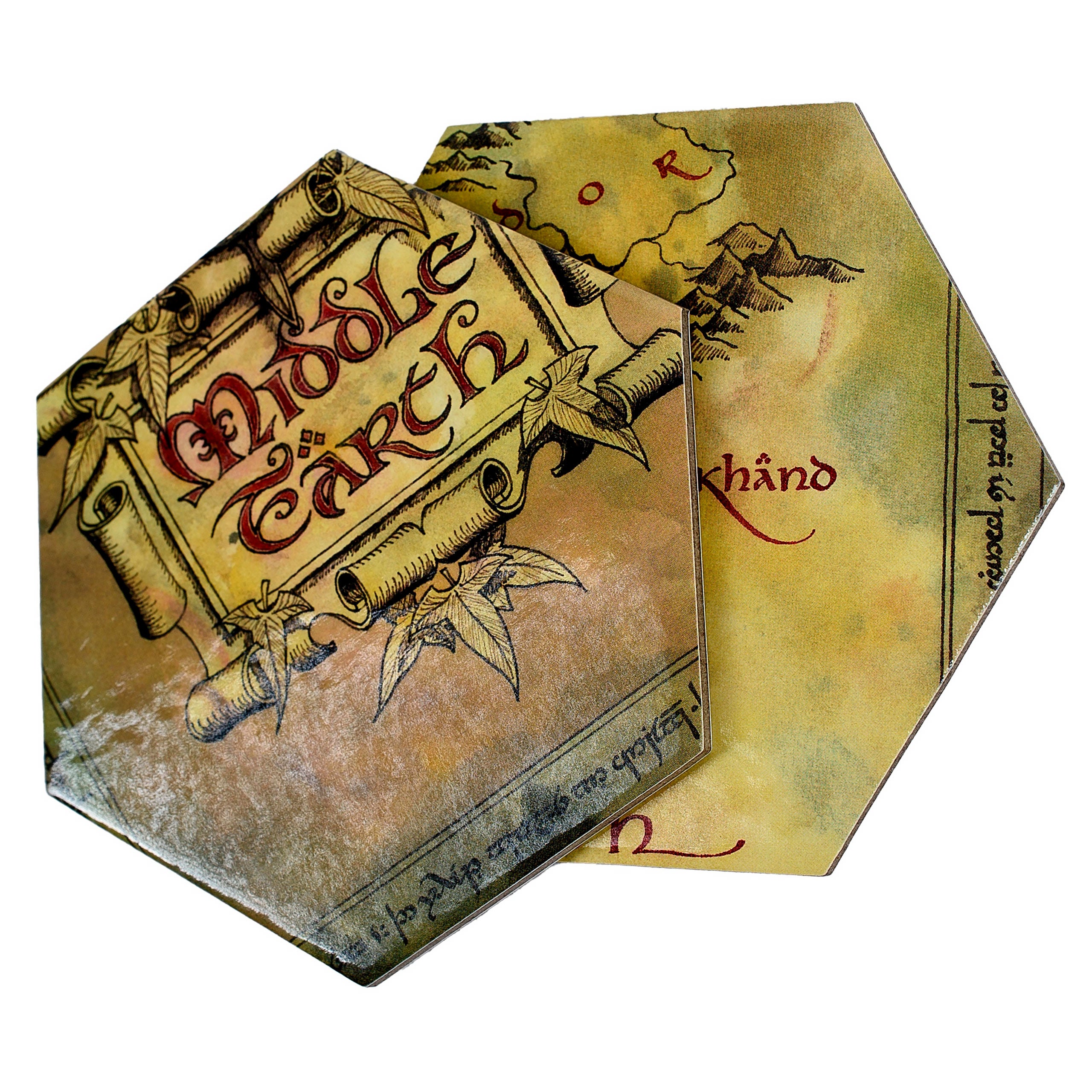 Product image The Lord of the Rings - Middle-earth Map Coasters Set of 12