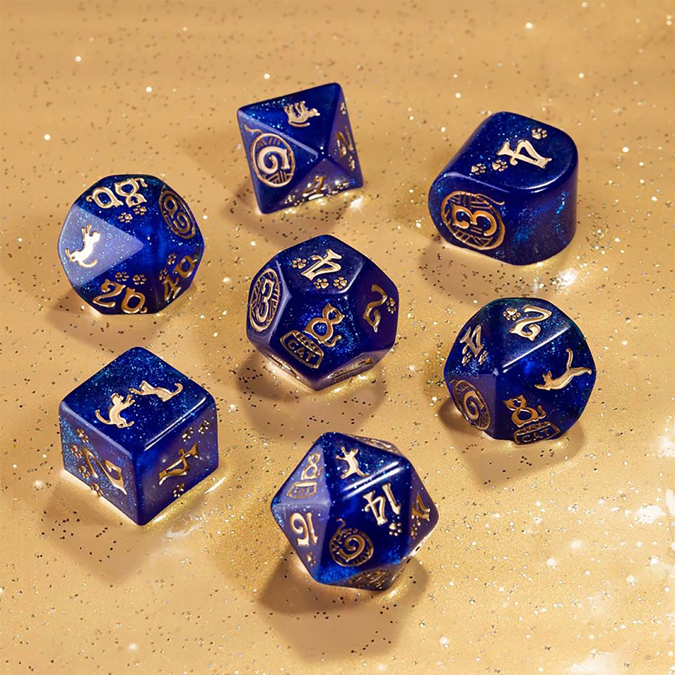 Product image Cats Meowster Modern RPG Dice Set 7pcs