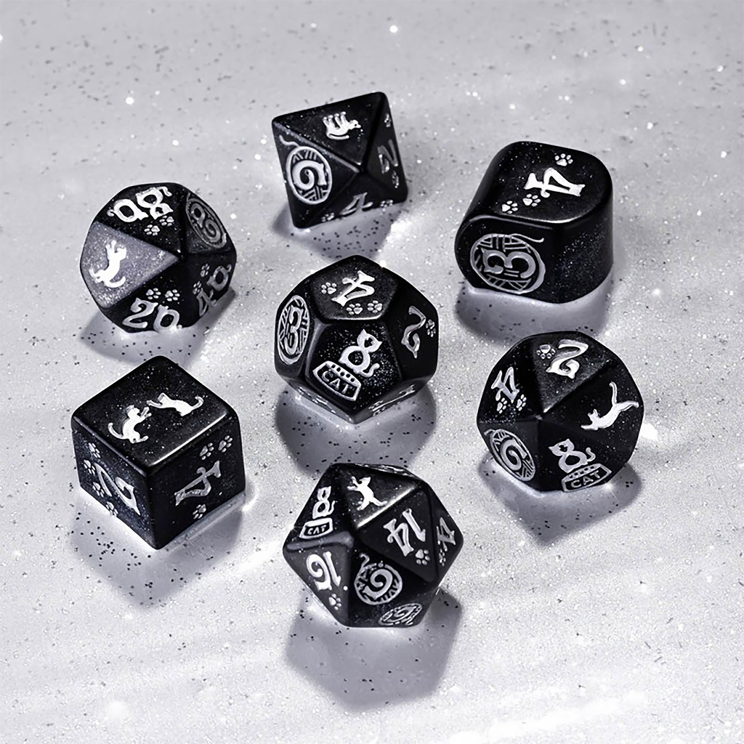 Product image Cats Waffle Modern RPG Dice Set 7pcs