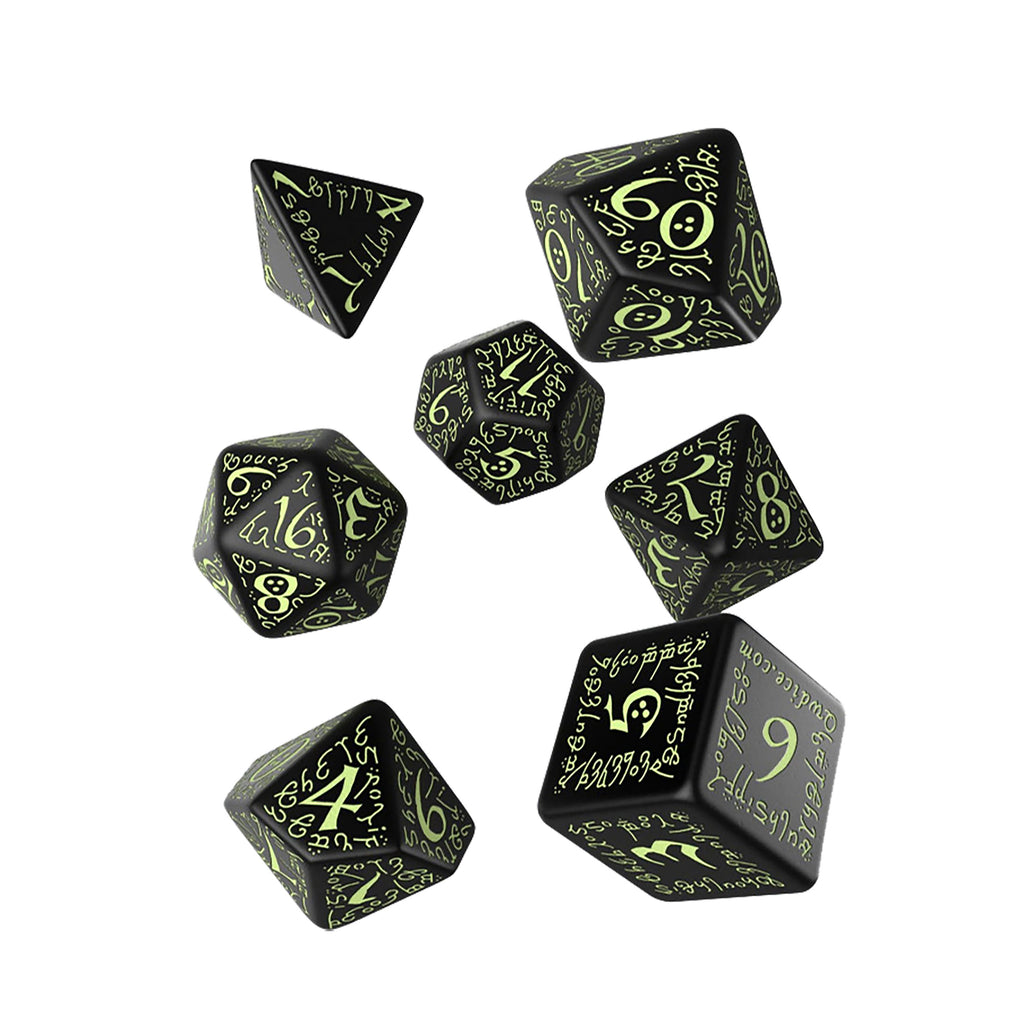 Product image Elvish RPG Dice Set 7pcs Glow in The Dark Edition