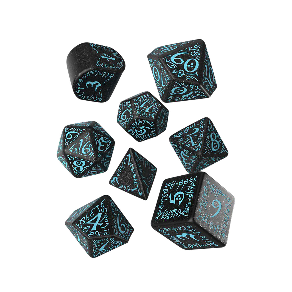 Product image Elvish Dice Set 7pcs black-blue