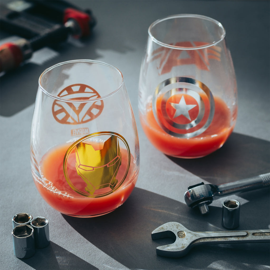 Product image Marvel Avengers - Iron Man & Captain America Glasses 2-piece Set