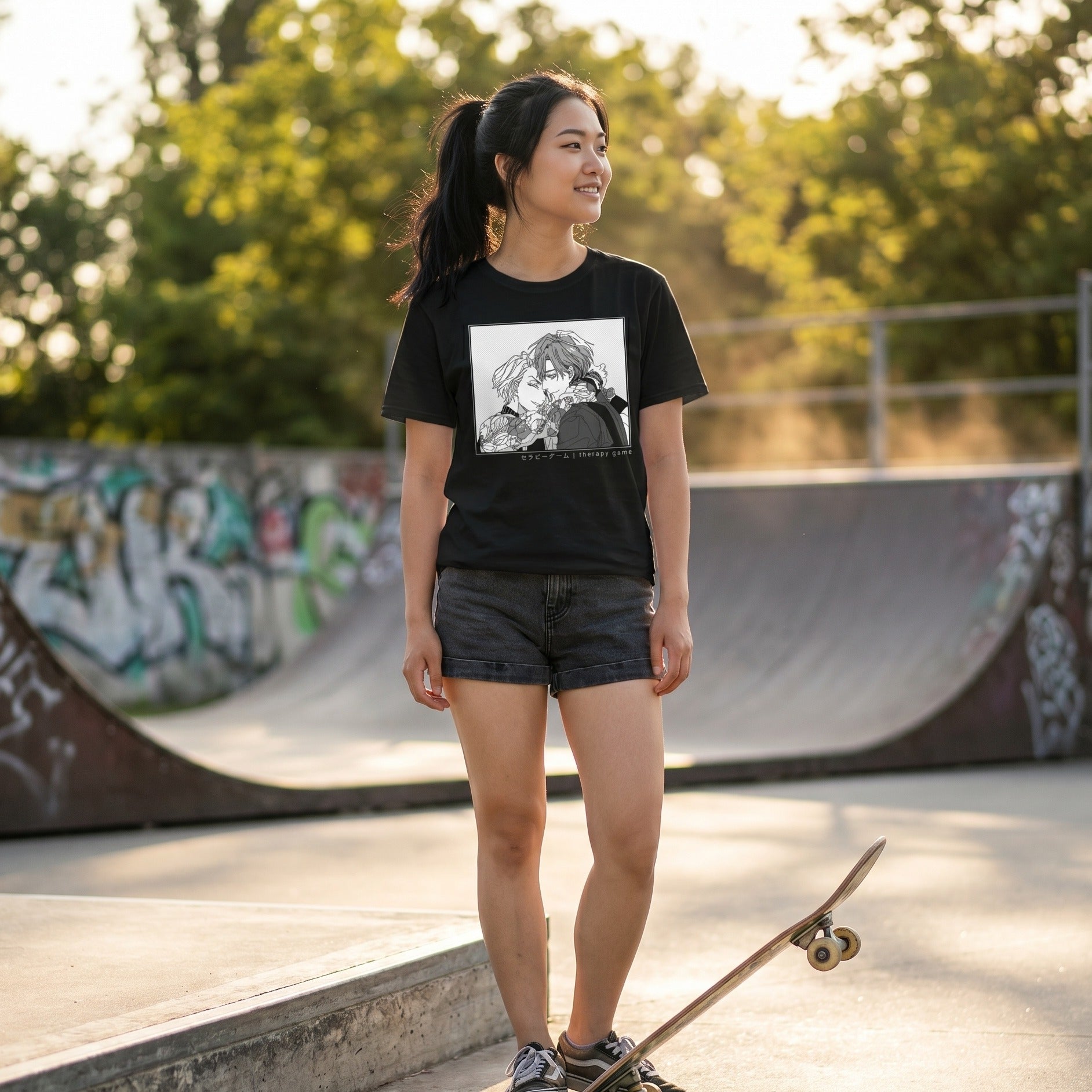 Product image Shizuma and Minato T-Shirt for Therapy Game Fans