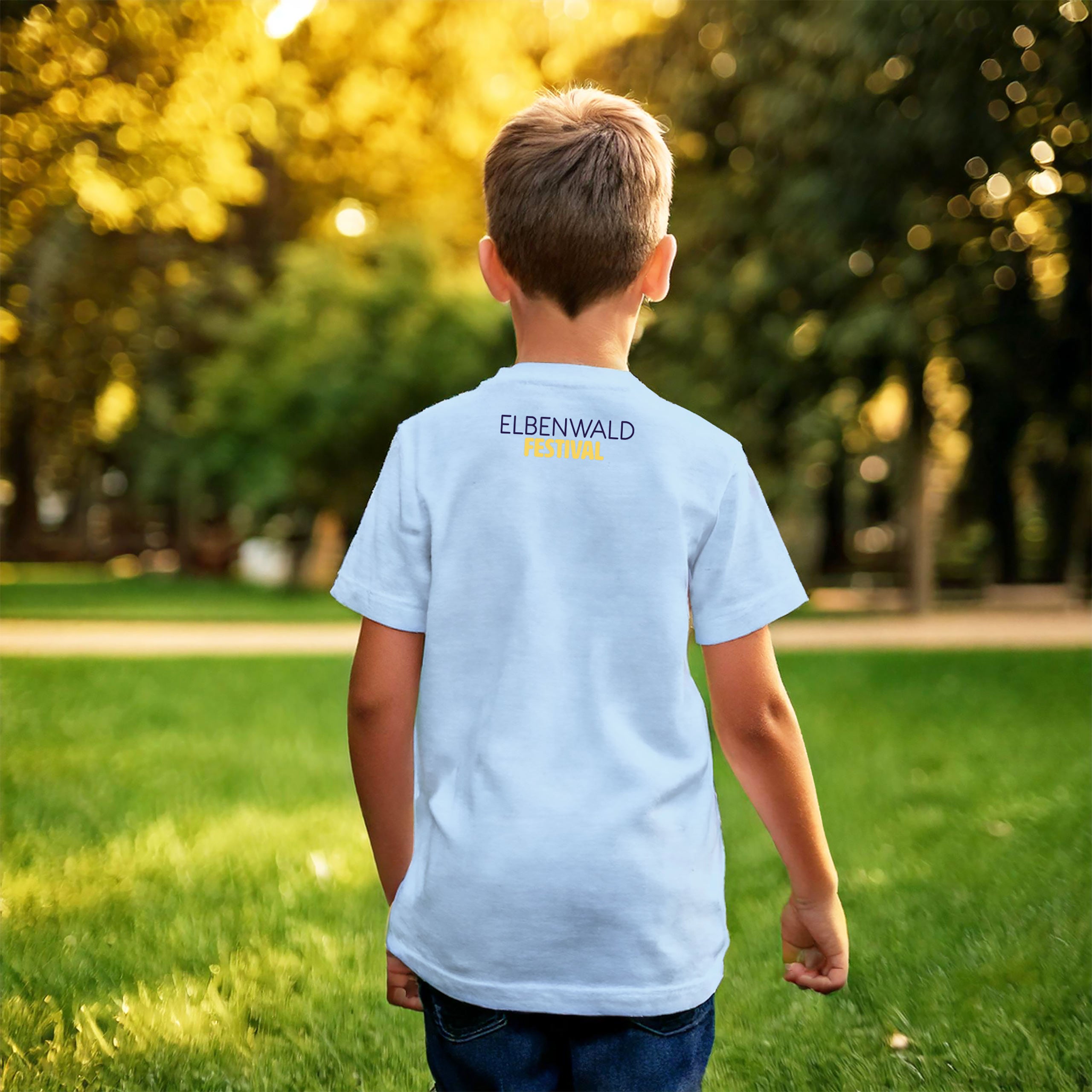 Product image Elbenwald Festival Neko Cat T-Shirt Children blue