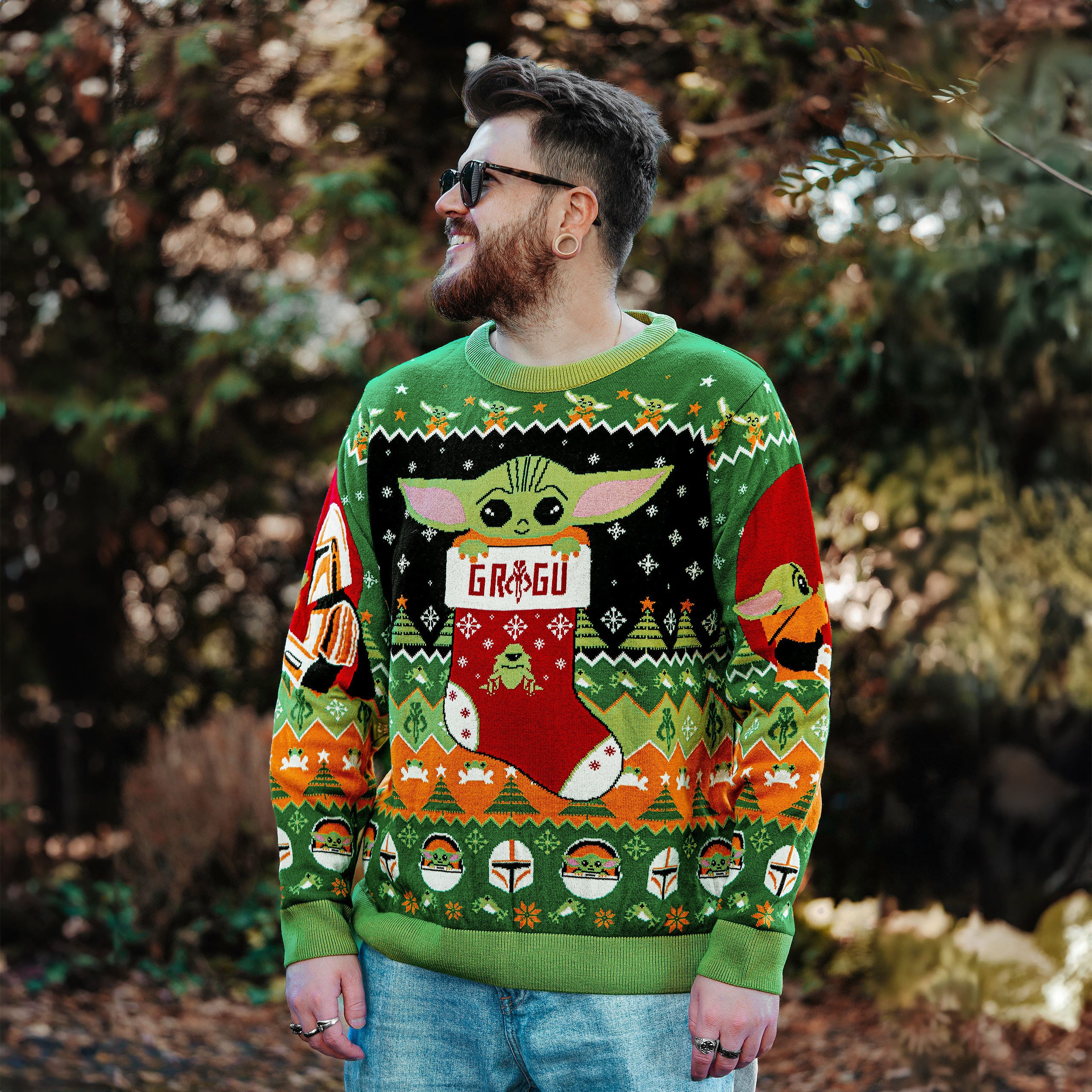 Product image Grogu with Mando Knitted Sweater - Star Wars The Mandalorian