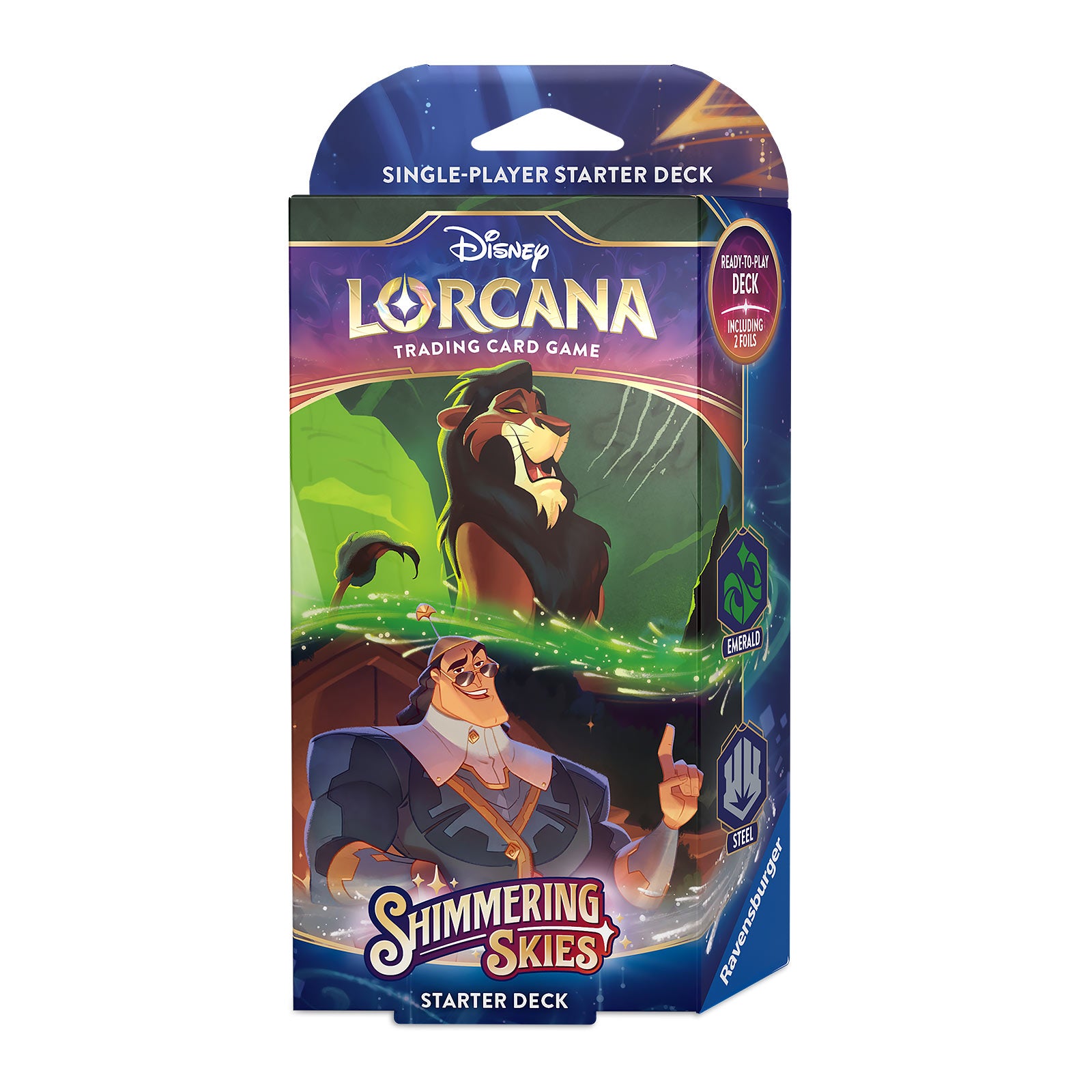 Product image Disney Lorcana Emerald and Steel Starter Set - Shimmering Skies Trading Card Game