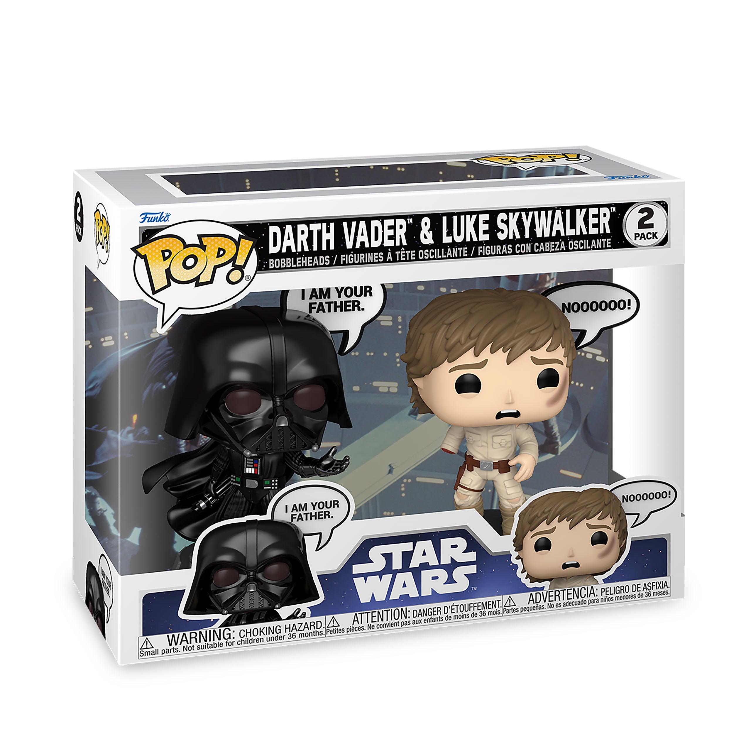 Product image Star Wars - Vader and Luke Funko Pop Bobblehead Figures 2-Pack