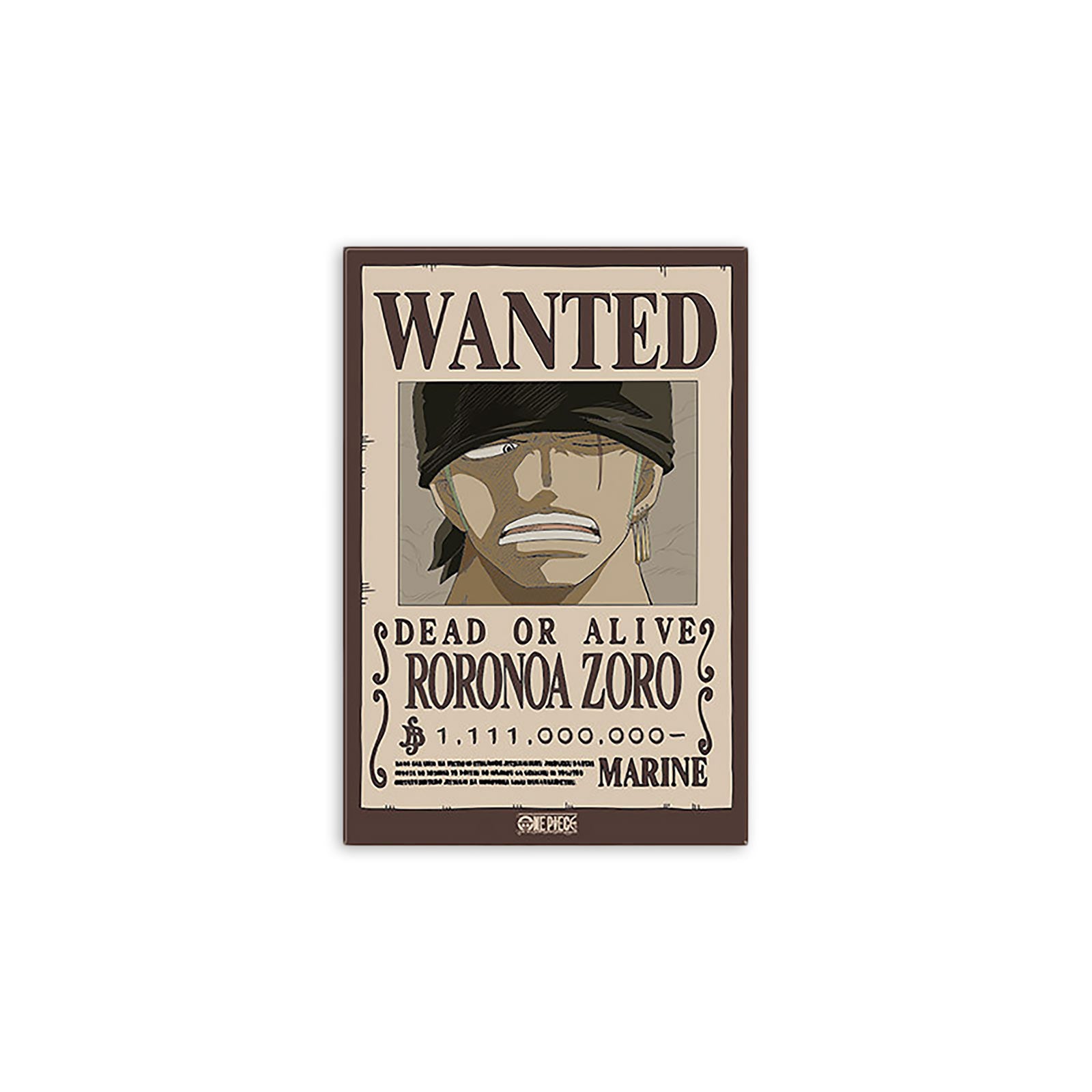 Product image One Piece - Wanted Zoro Magnet