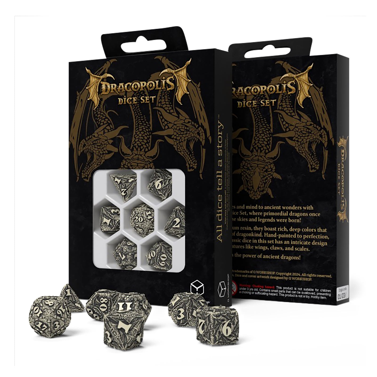 Product image Dracopolis - The Scandinavian Blackfang Dice Set 7pcs