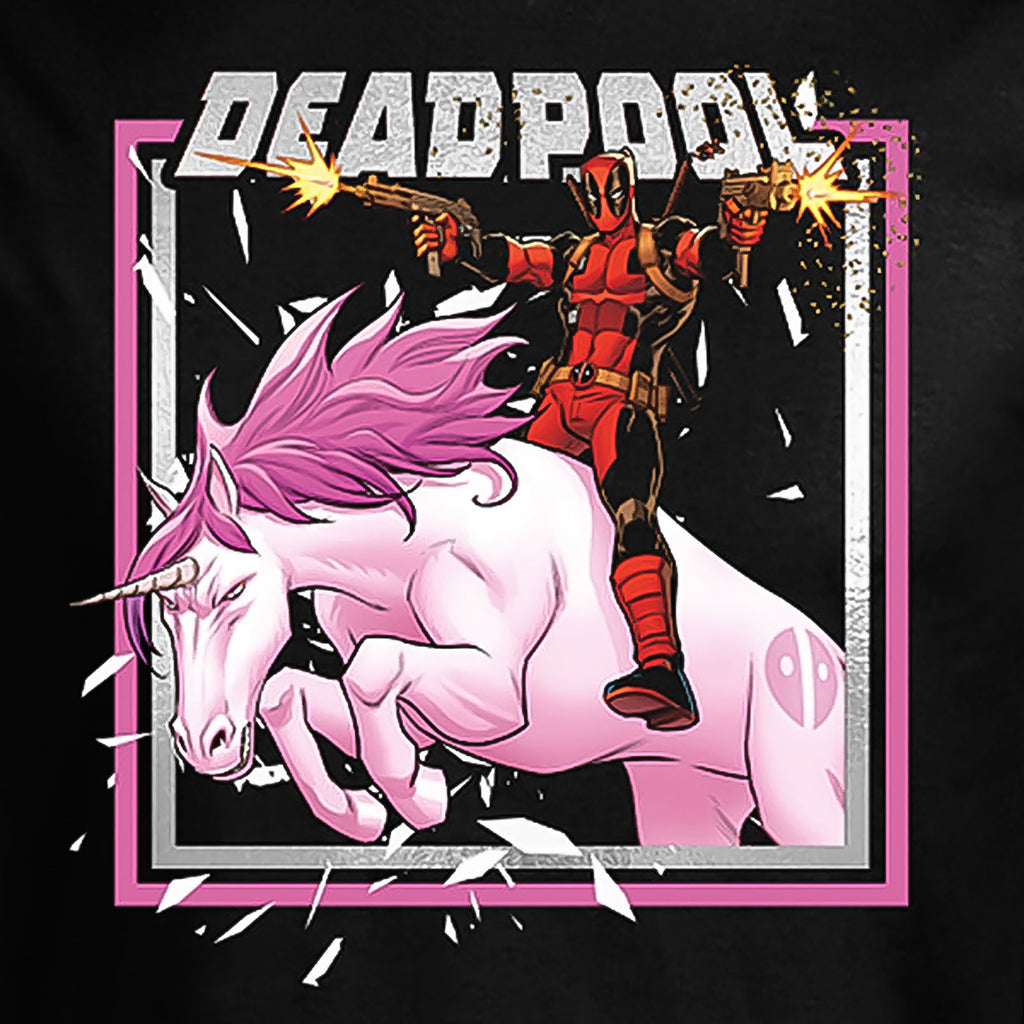 Product image Deadpool - Pink Unicorn Ride T-Shirt Black