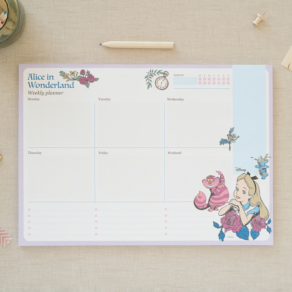 Product image Alice in Wonderland - Flower Weekly Planner