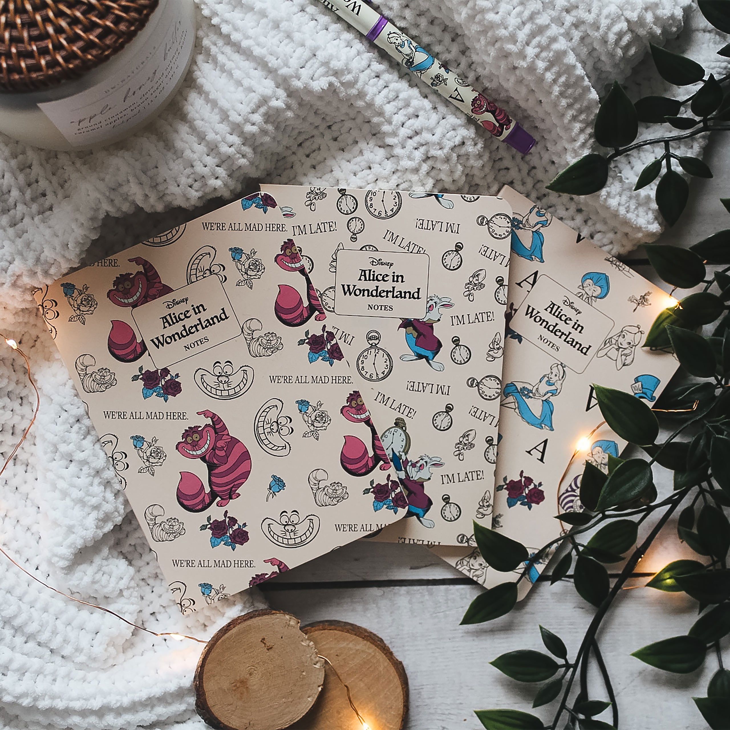 Product image Alice in Wonderland - Set of 3 Notebooks