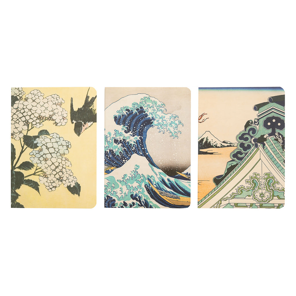 Product image The Great Wave off Kanagawa - Katsushika Hokusai Notebooks Set of 3