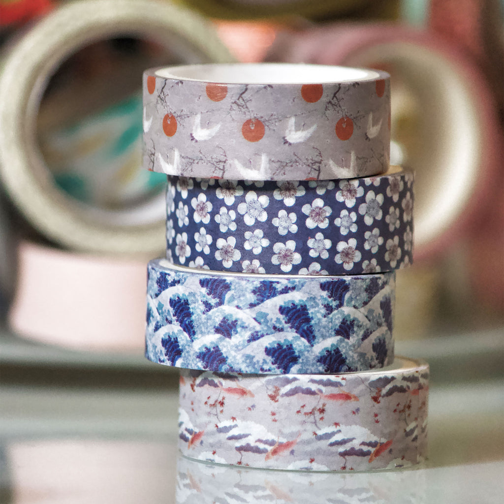 Product image The Great Wave off Kanagawa - Katsushika Hokusai Washi Tapes 4-piece Set