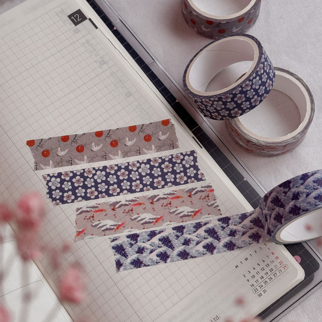 Product image The Great Wave off Kanagawa - Katsushika Hokusai Washi Tapes 4-piece Set