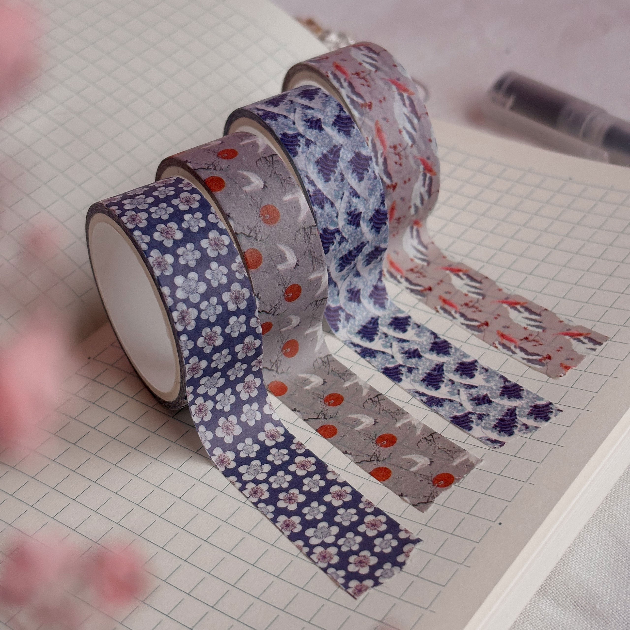 Product image The Great Wave off Kanagawa - Katsushika Hokusai Washi Tapes 4-piece Set