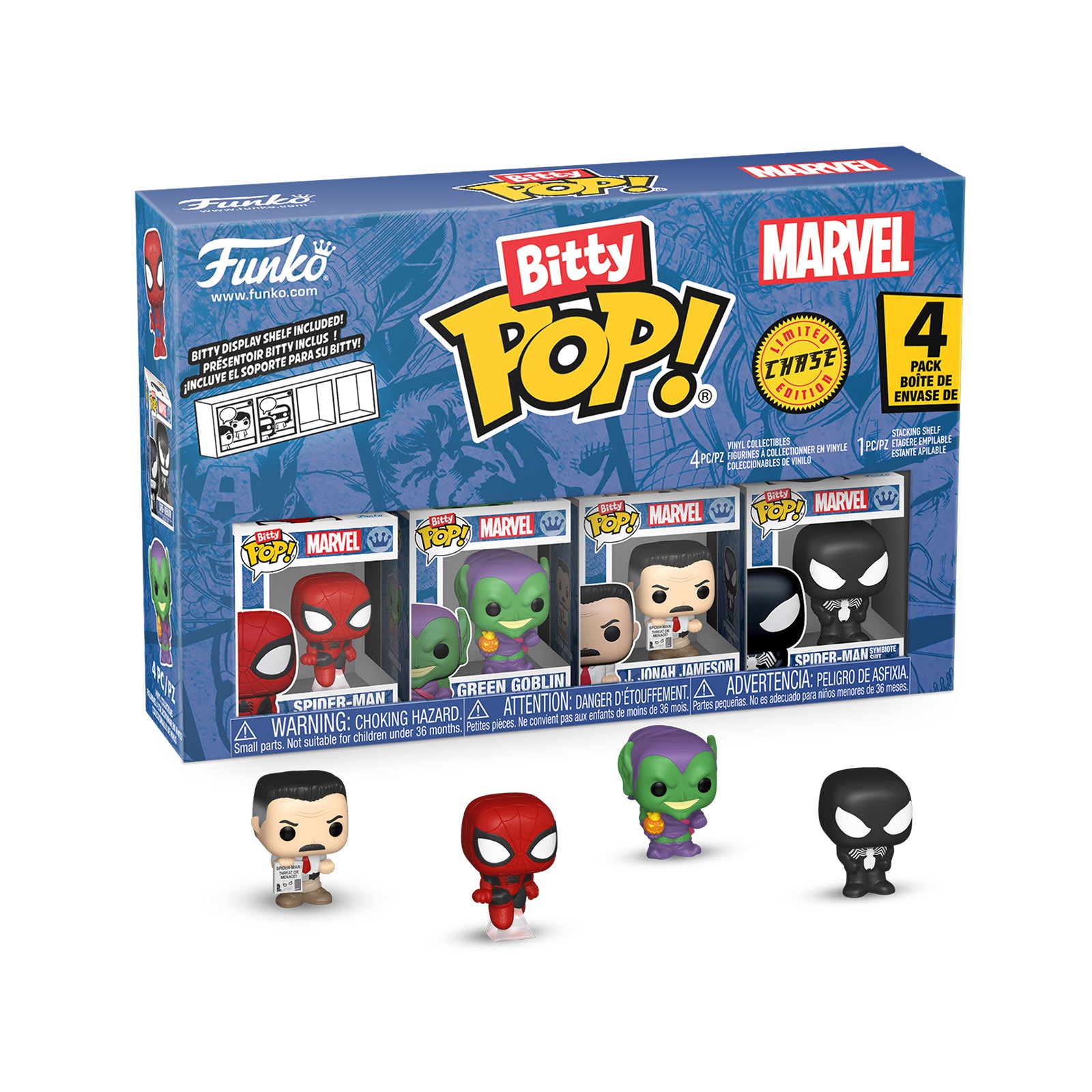 Product image Marvel - Spider-Man Funko Bitty Pop 4-Pack Figure Set Series 1