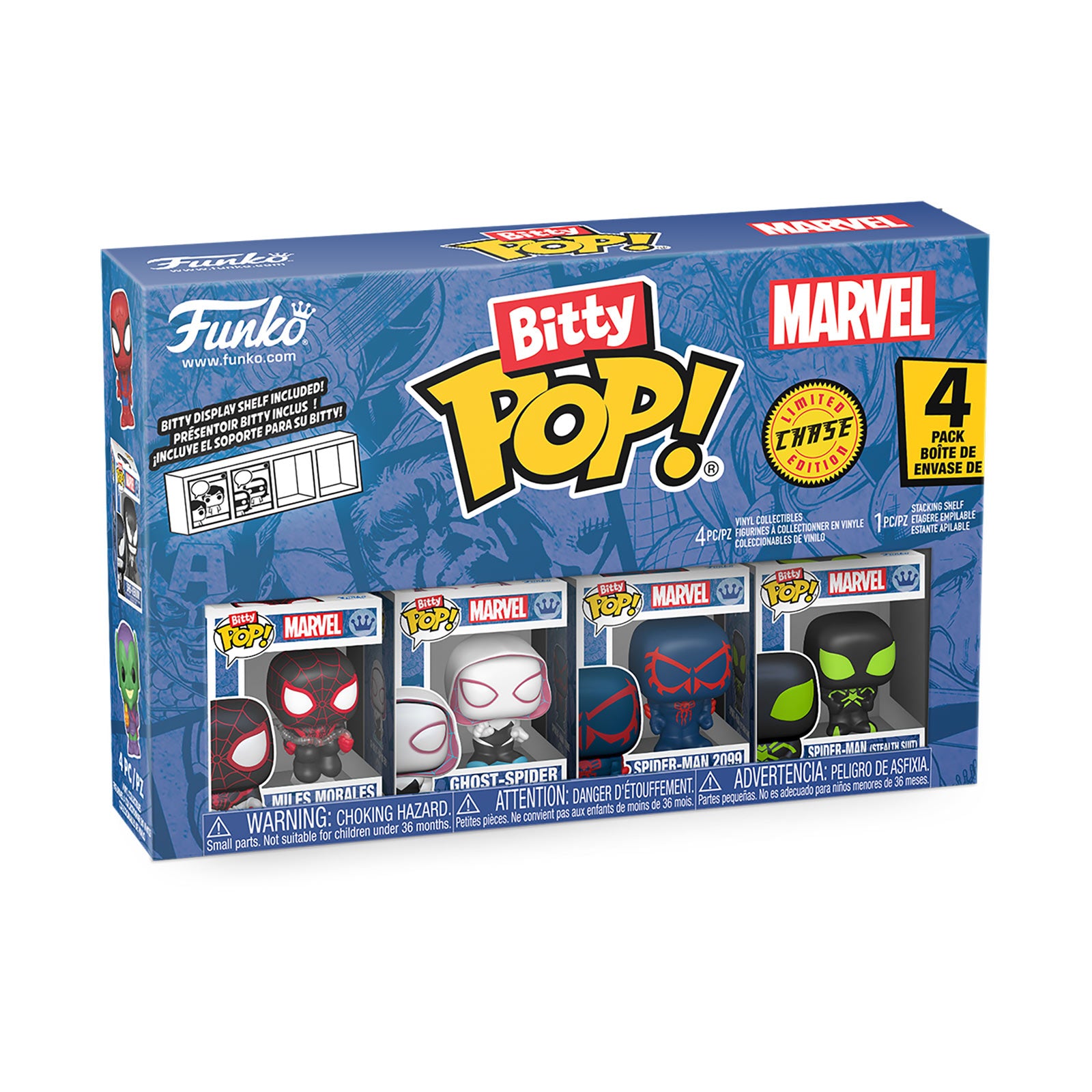Product image Marvel - Spider-Man Funko Bitty Pop 4-Pack Figure Set Series 2
